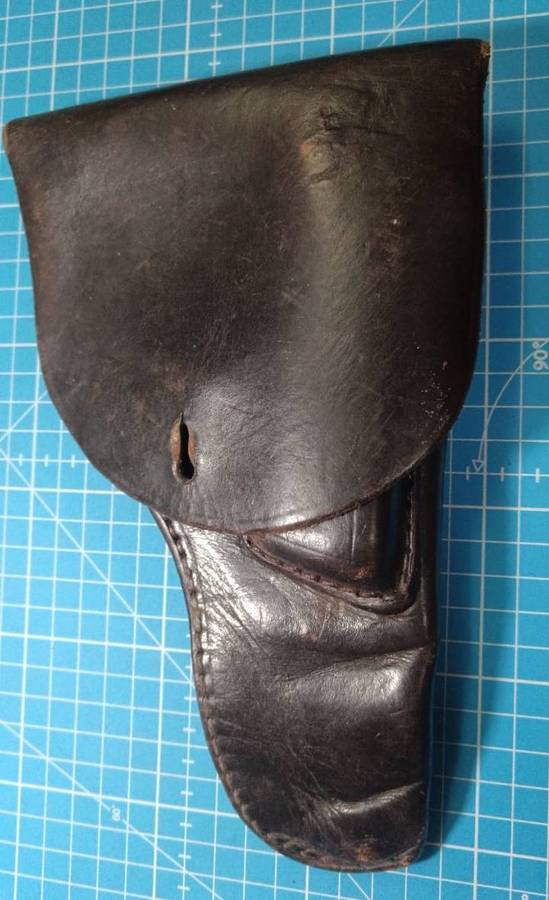 SADF - Leather Webbing Belt With Holster ( See Images )