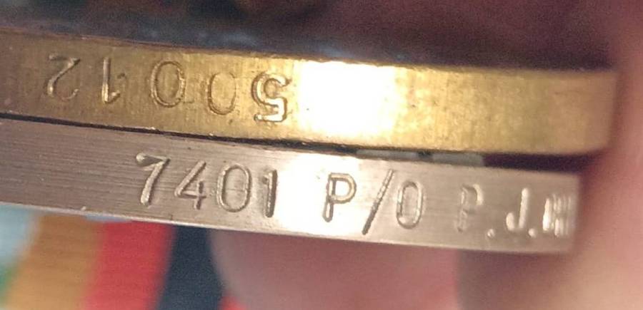 Rhodesia - Full Size GSM with Zimbabwe Independance Medal:7401 P/O J.Driver