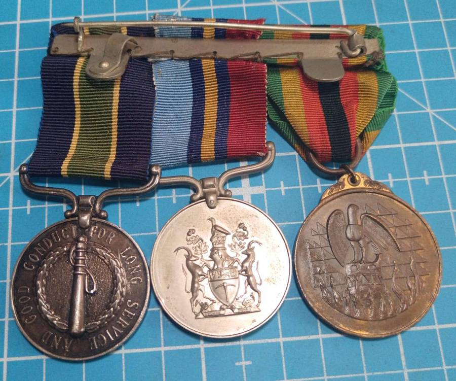 Rhodesia - Full Size B.S.A.P Long Service and Good Conduct Group:6175 S/O W.L Van Staden