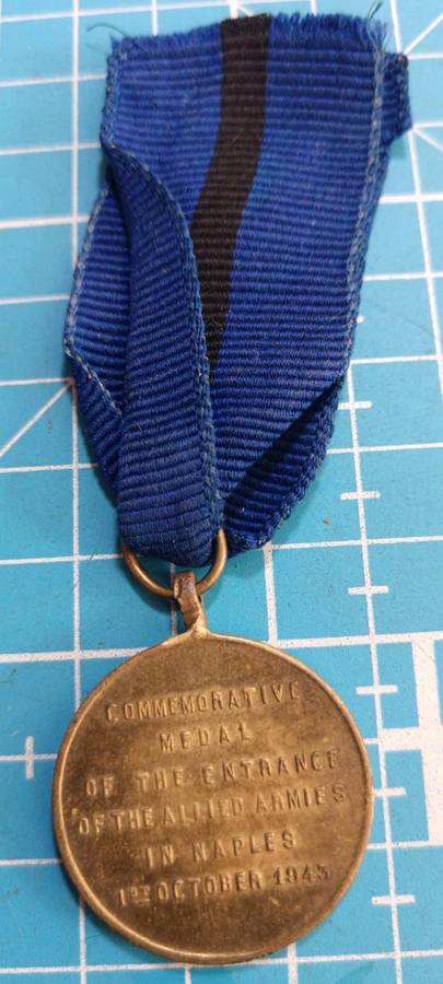 Commemorative Brass - Metal WWII Military Medal 5th Army