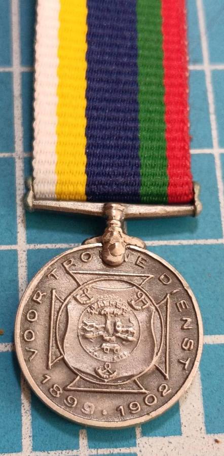 Boer War Miniature DTD Medal ( DEKORATIE VOOR TROUWE DIENST )