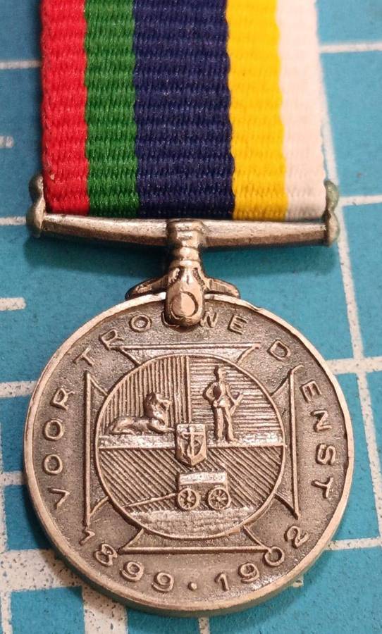 Boer War Miniature DTD Medal ( DEKORATIE VOOR TROUWE DIENST )