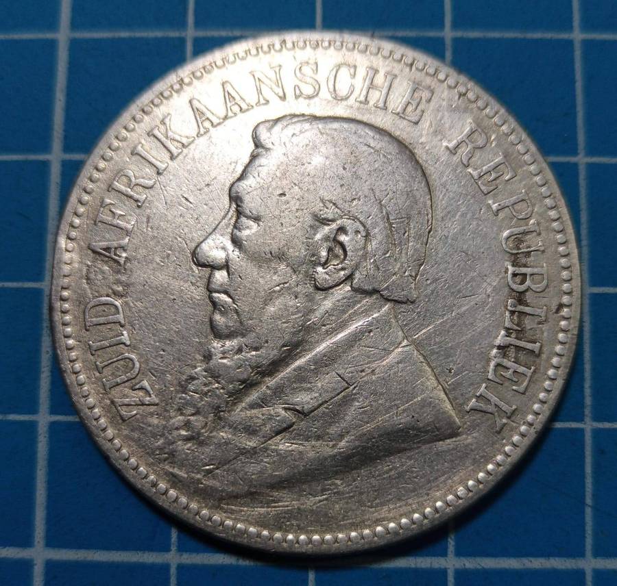 ZAR 1892 5 Shilling Single Shaft