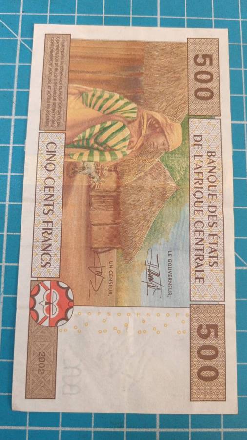 Central Africa 500 francs note - R1 start!!!!!!!