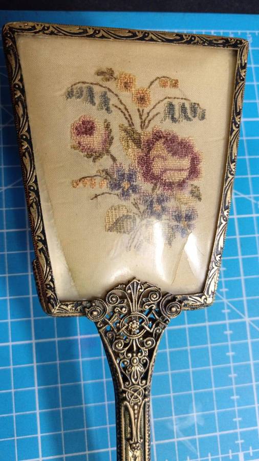 Antique vanity table brush