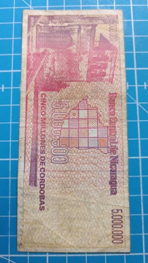 nicaracua 5000000 cordobas