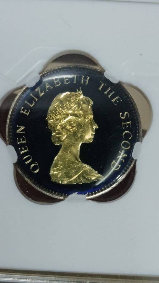 enamelled Balliwick of Jersey 1980 5 pence