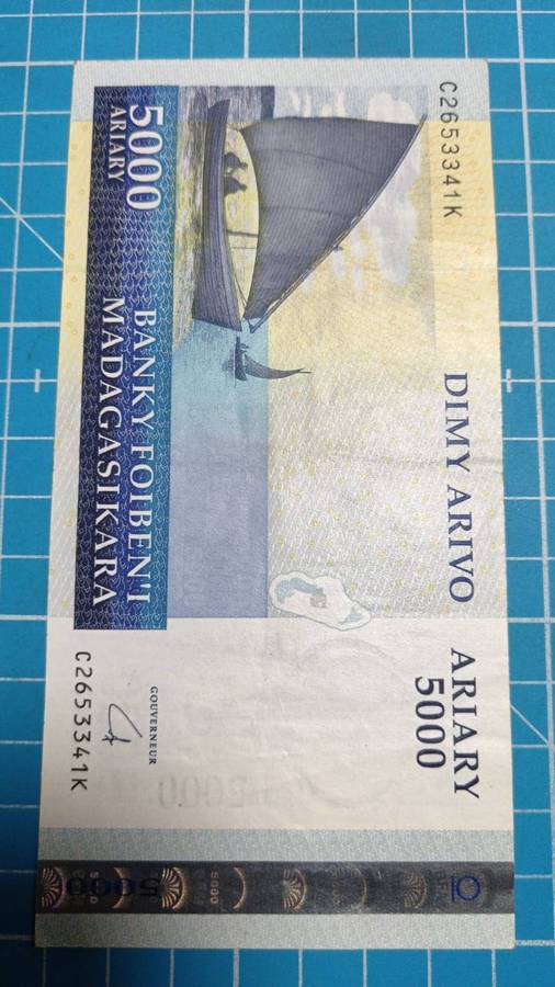 Madagascar 5000 Ariary note