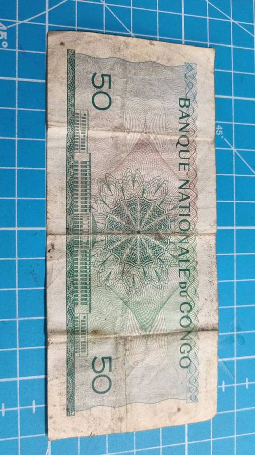 Congo 50 francs 1961 note