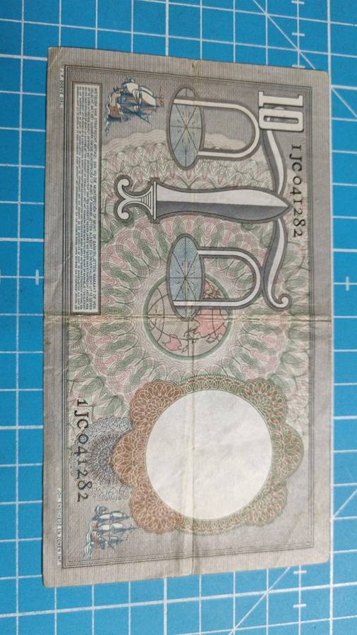 Netherlands 10 gulden note 1953
