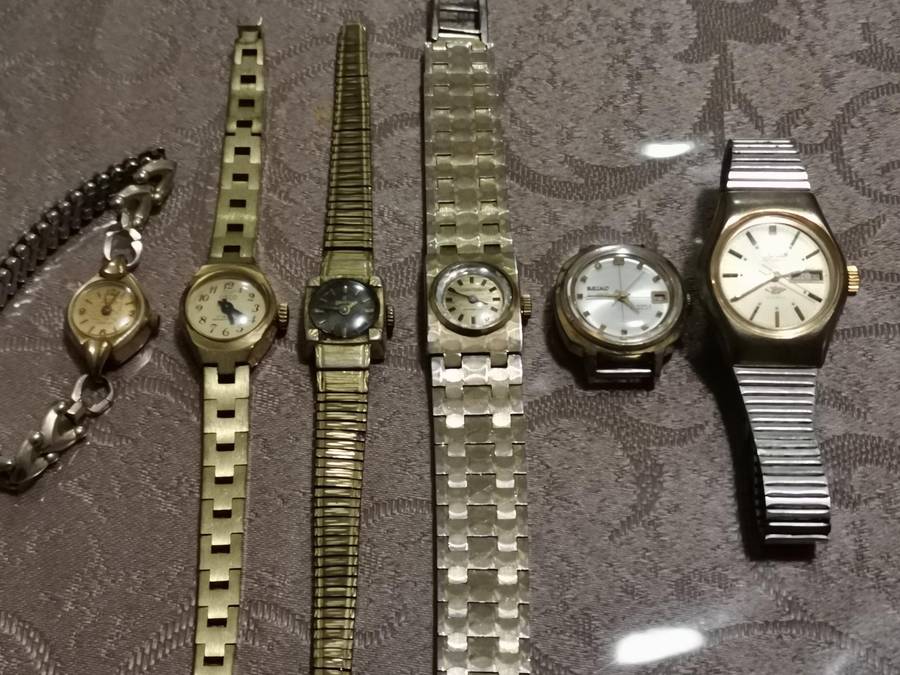 6 vintage ladies mechanical watches