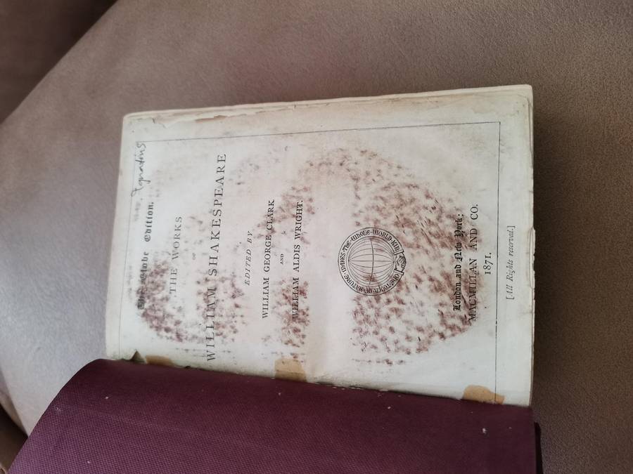RARE 1871 the works of William Shakespeare the globe edition macmillan and Co