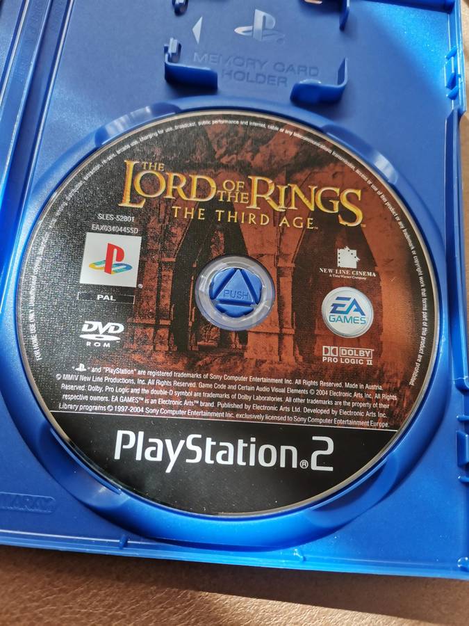 Lord of the the rings the third age Playstation 2 game