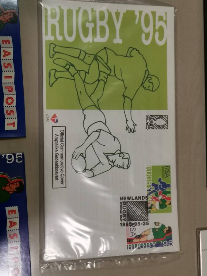 1995 rugby world cup Sapo Commemorative stamp pack
