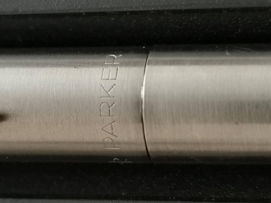 1990s parker stainless steel fountain pen boxed