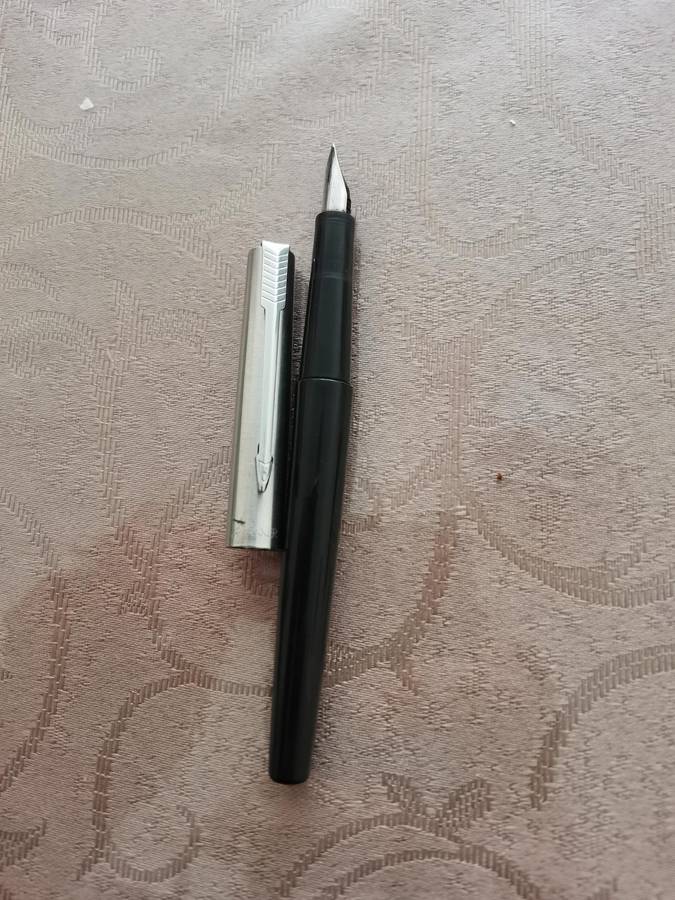 2 parker fountain pens with small defects