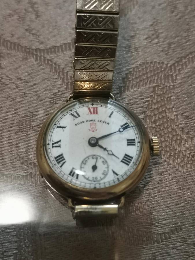 Vintage 1920s good hope lever trench watch