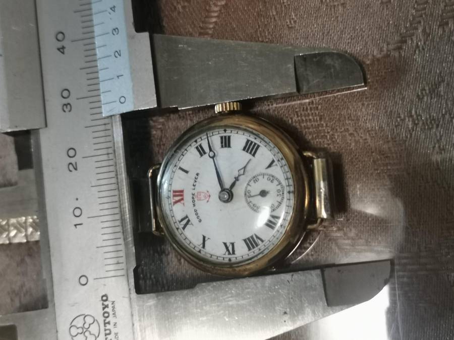 Vintage 1920s good hope lever trench watch