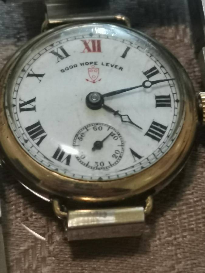 Vintage 1920s good hope lever trench watch