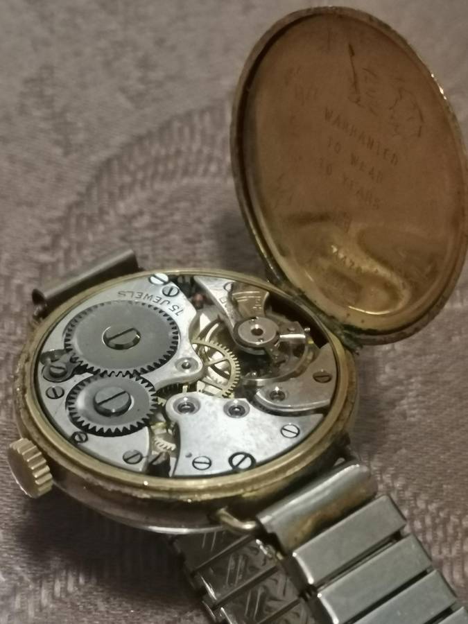 Vintage 1920s good hope lever trench watch