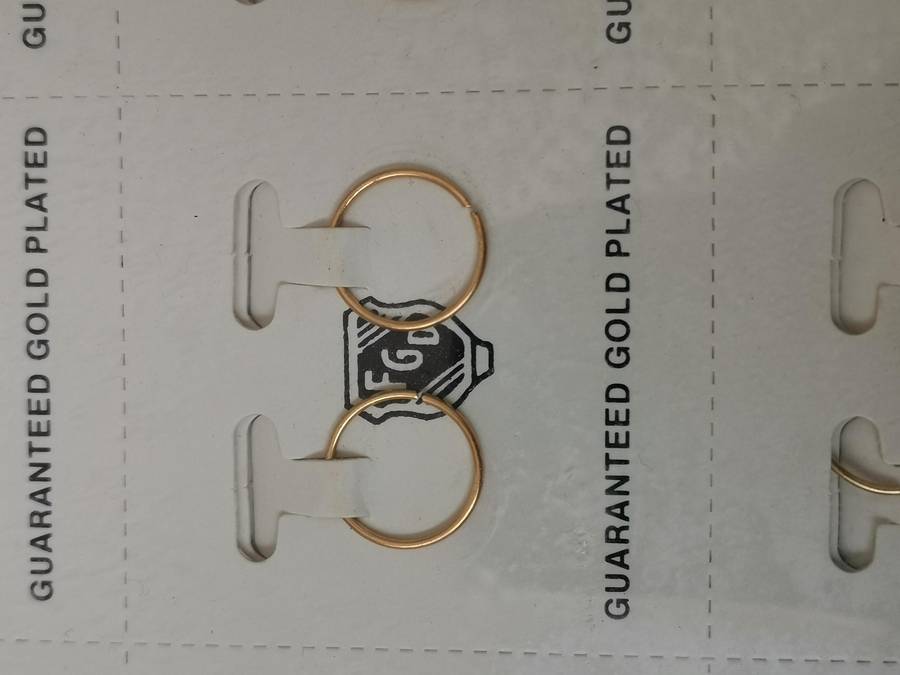 1980s FGD Gold Plated Earrings 144 Pairs