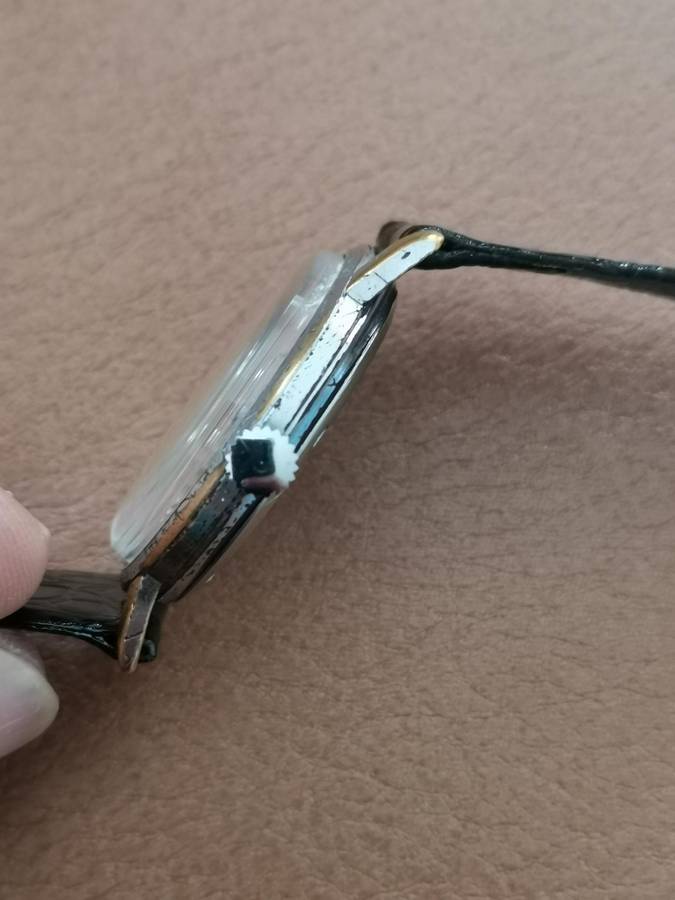 Vintage rotary calendar 21 jewels incabloc manual wind watch