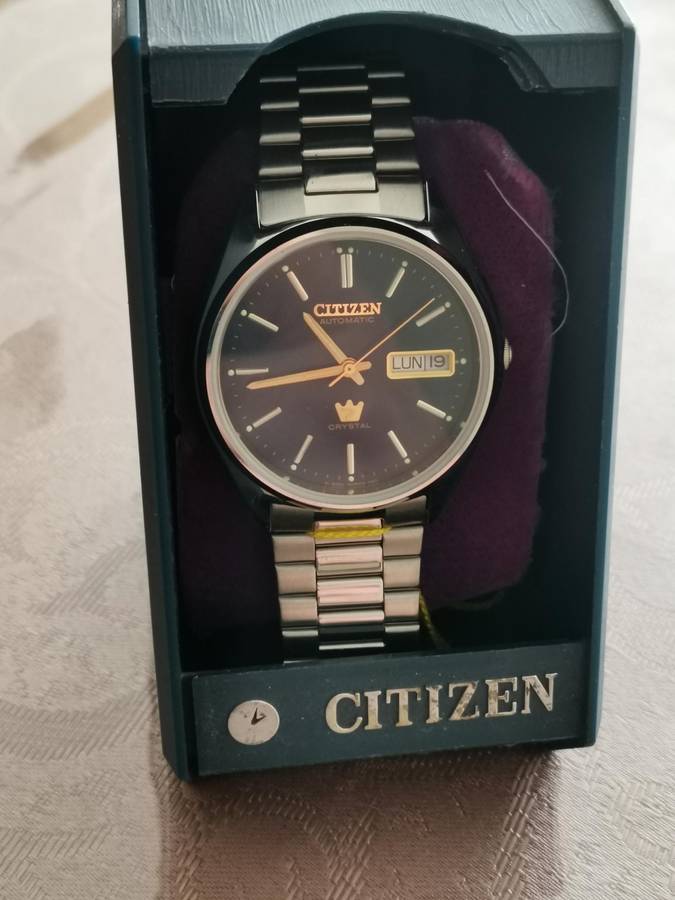 Vintage citizen crystal 7 automatic watch new old stock boxed full set unworn