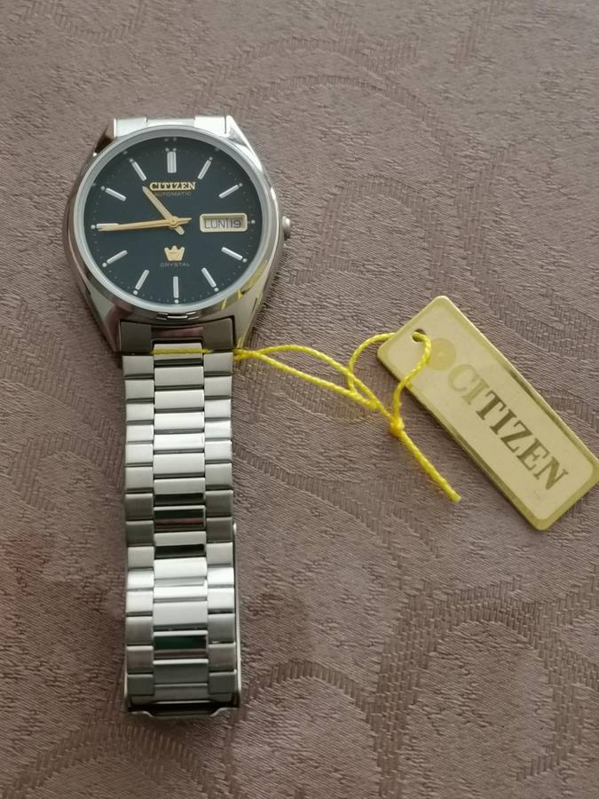 Vintage citizen crystal 7 automatic watch new old stock boxed full set unworn