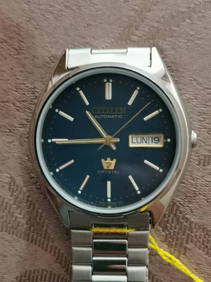 Vintage citizen crystal 7 automatic watch new old stock boxed full set unworn
