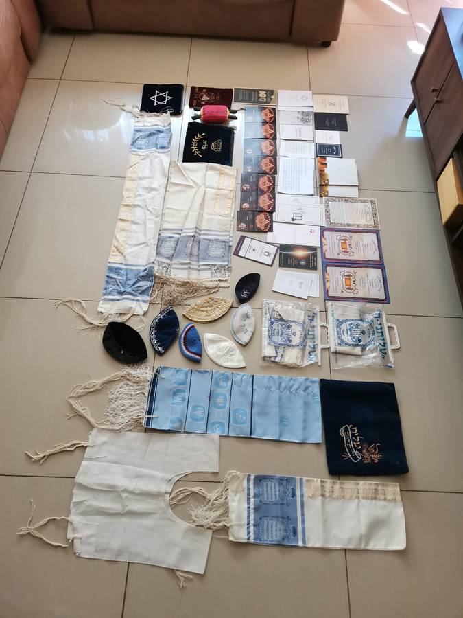 Large lot Vintage Jewish religious items