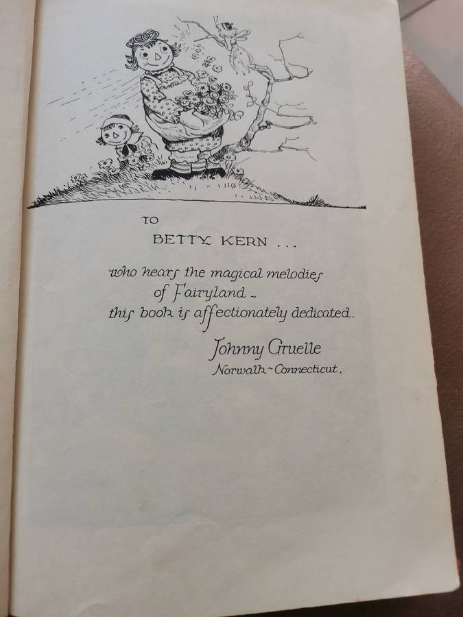 Rare 1930 first edition Raggedy Ann in the deep deep woods by Johnny
