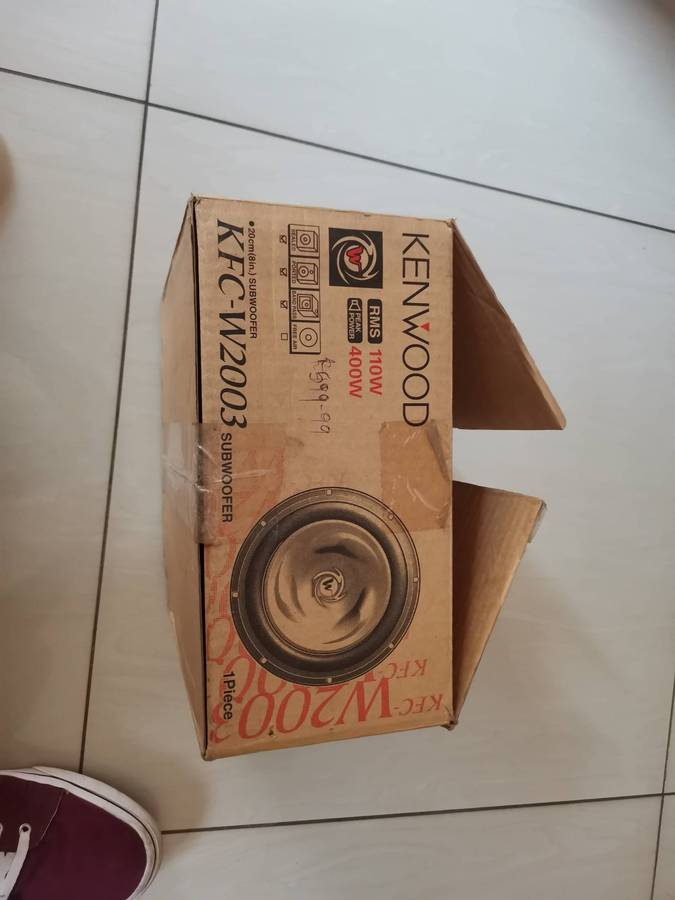 Vintage new old stock Kenwood 8 inch subwoofer