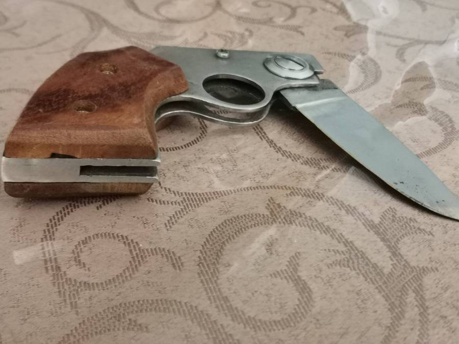 Vintage pistol knife