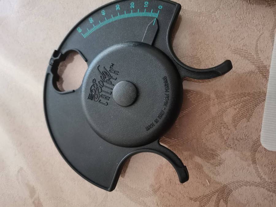 The body fat caliper Italian made like new