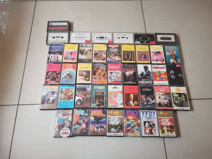 41 original pre recorded cassette tapes
