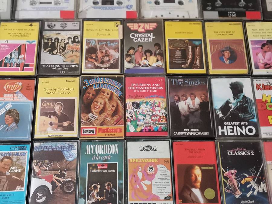 41 original pre recorded cassette tapes