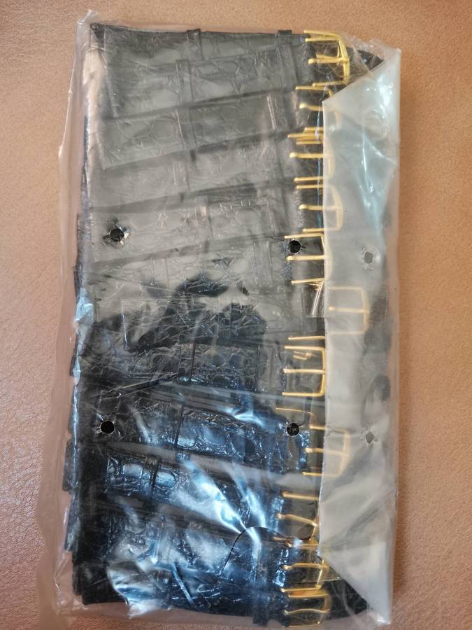 Vintage 1990s new old stock genuine leather 18mm watch straps sealed 50 pack