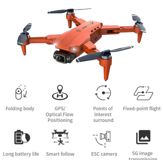 LYZRC L900 Pro Drone 1.2Km-GPS  With 4K Camera Brushless Motor 5G FPV Quadcopter