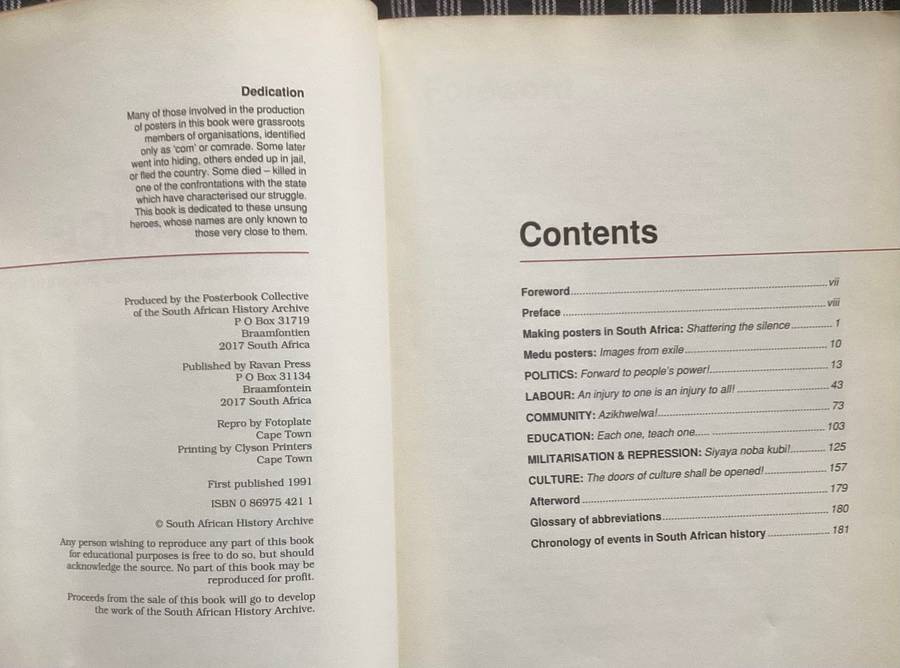 Images of DEFIANCE. South African Resistance Posters of the 1980s.