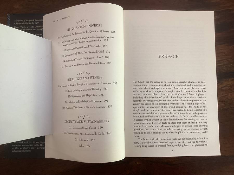 THE QUARK and the JAGUAR., by Nobel Prize Physics Winner, Murray Gell-Mann. Hardcover Excl. Cond.