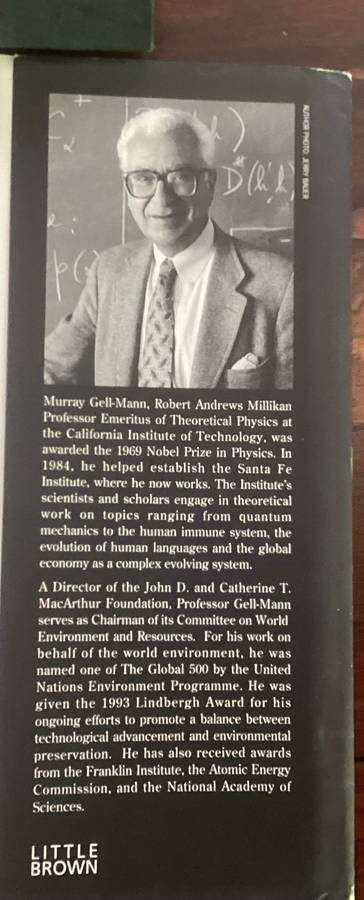 THE QUARK and the JAGUAR., by Nobel Prize Physics Winner, Murray Gell-Mann. Hardcover Excl. Cond.