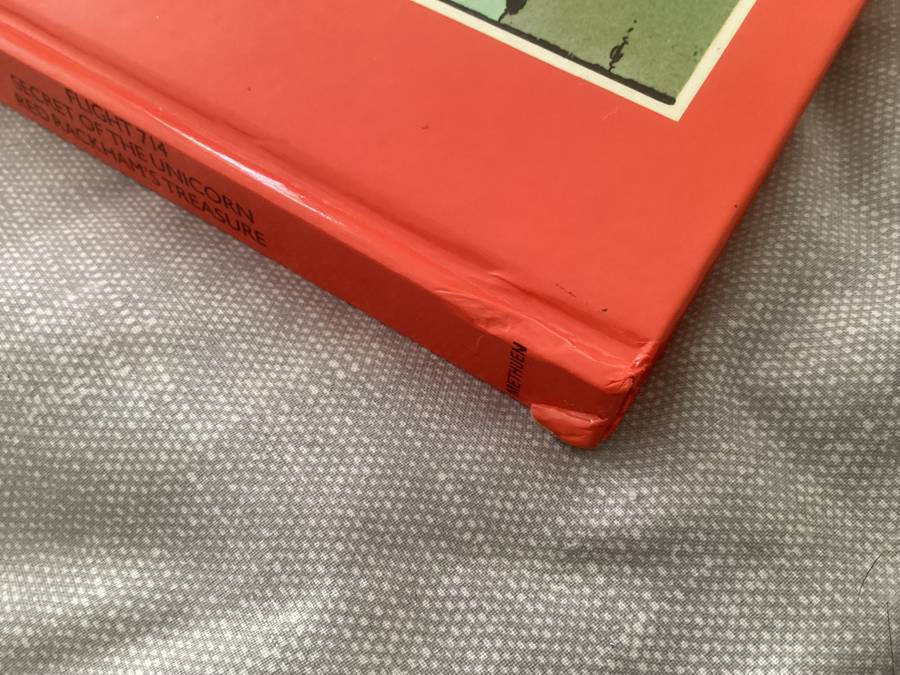 The Adventures of TINTIN (3 titles in one hardcover book). Excellent clean and fresh condition.