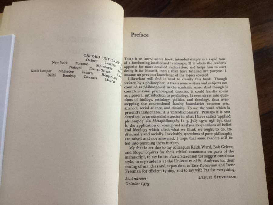 Seven Theories of Human Nature. Paperback in a Good+ condition.