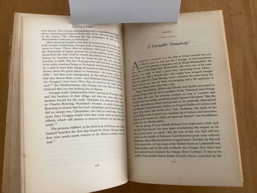 LOST LION of EMPIRE. The life of Cape-To-Cairo Grogan, hardcover by Edward Paice.