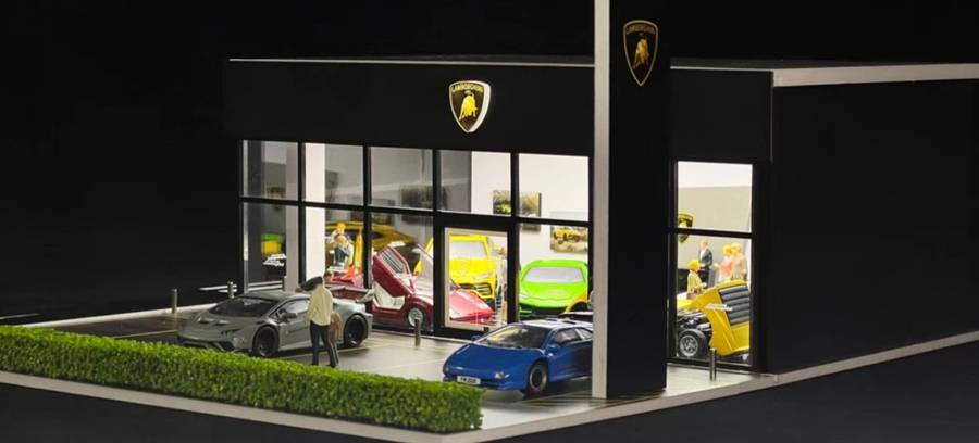 G Fans Lamborghini Dealership Diorama