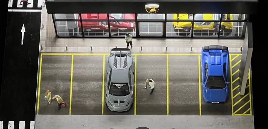G Fans Lamborghini Dealership Diorama