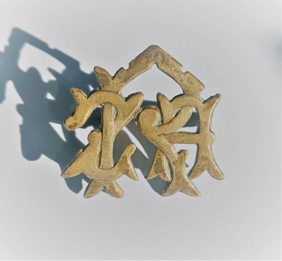 ZAR Police Brass Cap Badge