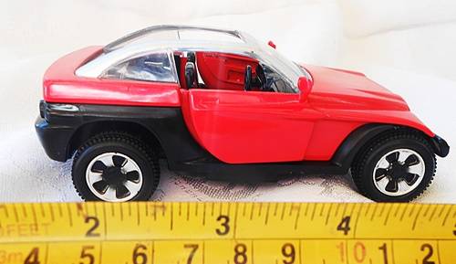 collectible New-Way die-cast model Jeepster Red Wrangler Concept Diecast 4x4  vintage 1999