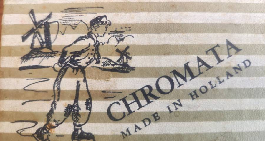 6 X TEA SPOONS CHROMATA (HOLLAND)