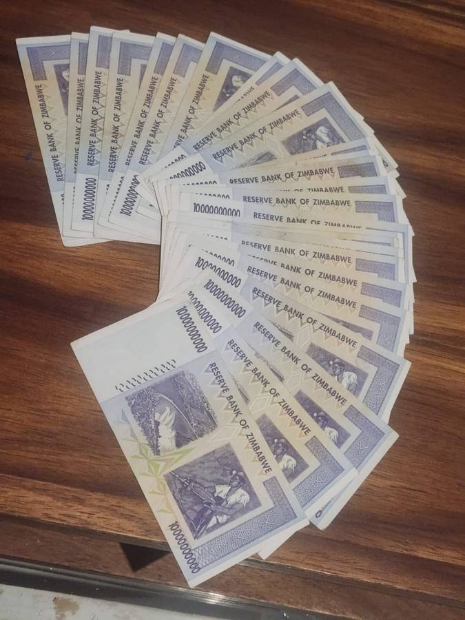 30 X ZIMBABWE BEARER NOTES (
